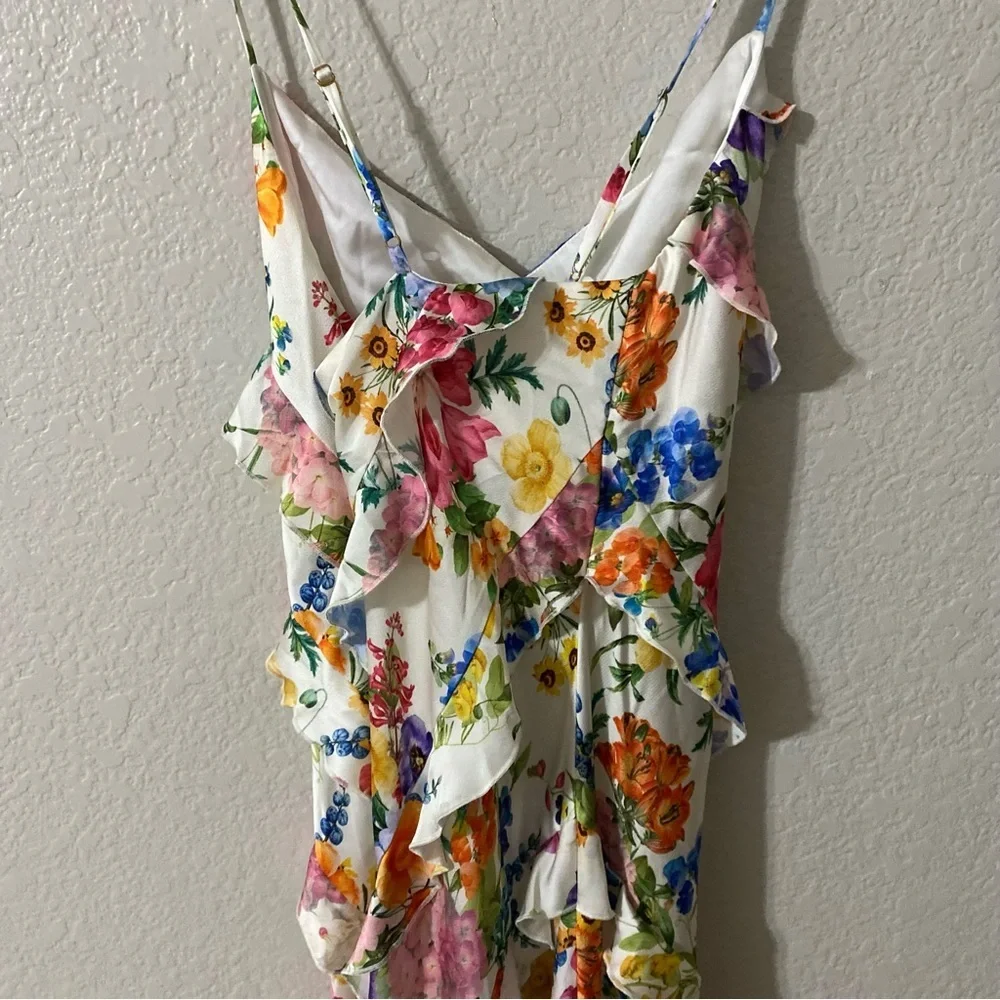 Stunning Romance Ruffle Dress in Ivory Botanical Floral from Show Me Your Mumu